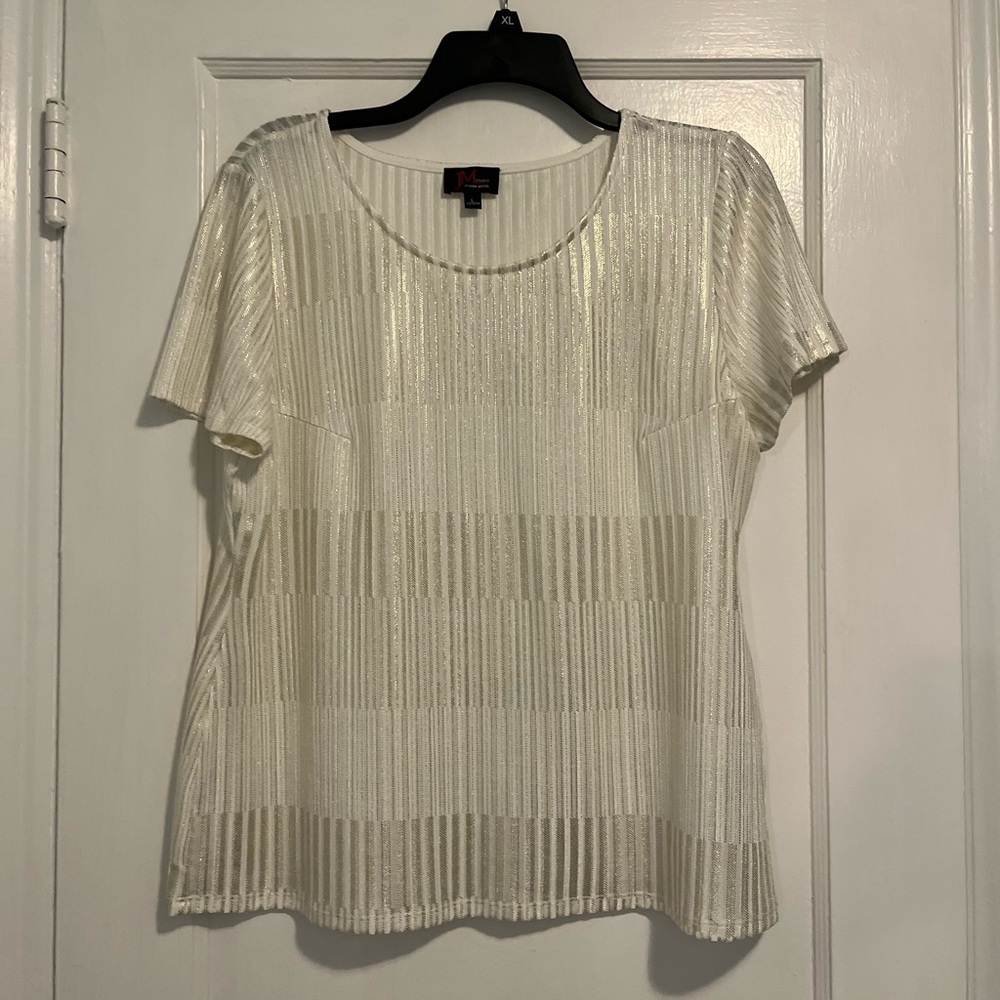 Elegant Cream Top by Alfred Dunner